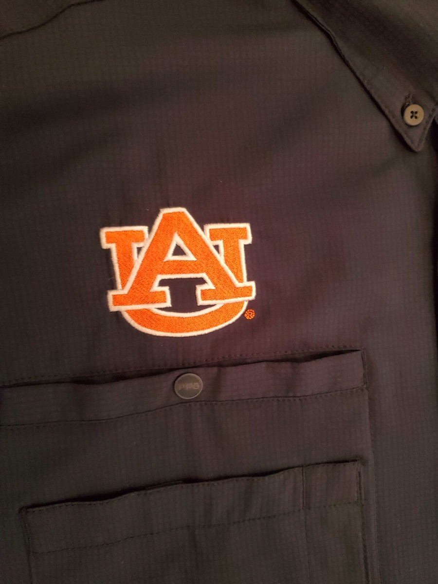 Chemise Columbia PFG Auburn Tigers - Manches Courtes, Bleue, Taille L, Neuve