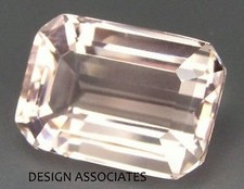 MORGANITE 8 x 6 MM EMERALD CUT ALL NATURAL VVS SOFT PINK COLOR
