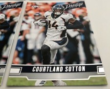 2019 Panini Prestige Football Courtland Sutton Denver Broncos base card #65