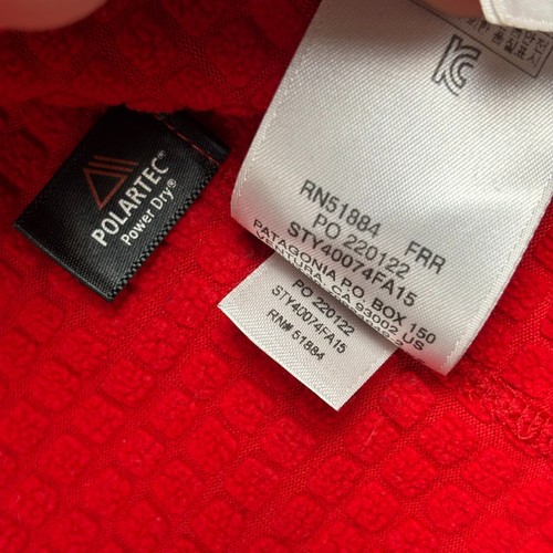 Patagonia Fleece Adult Small Red R1 Hoody Polartec Regulator Lightweight Mens - Picture 8 of 11