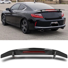 52 Rear Trunk Spoiler Wing W3rd Led Brake Light For 13-17 Honda Accord Coupe 52 Rear Trunk Spoiler Wing W3rd Led Brake Light For 13-17 Honda Accord Coupe