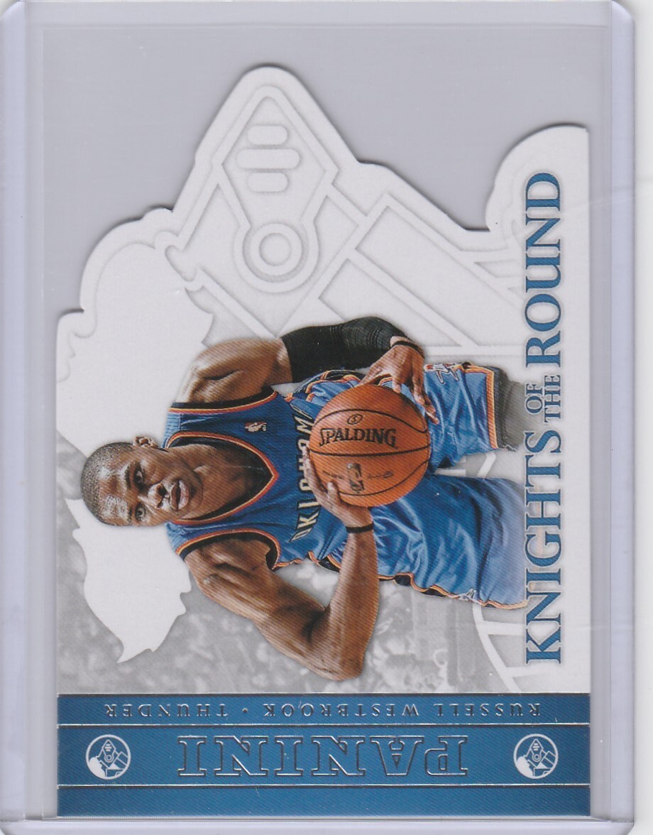 RUSSELL WESTBROOK 2012-13 PANINI KNIGHTS OF THE ROUND #11 DIE CUT SSP CASE HIT