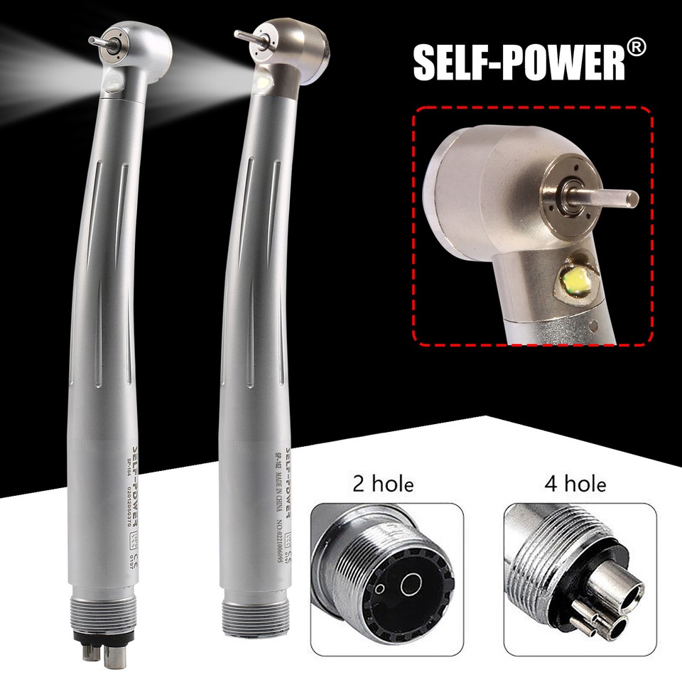 Dental High Speed Handpiece Fiber Optic 25000LUX 8000B Led - Foto 6