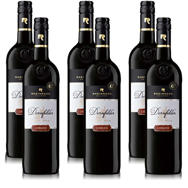 Rheinberg Dornfelder, Lieblich, Sortenreines Weinpaket (6X0,75L)-image