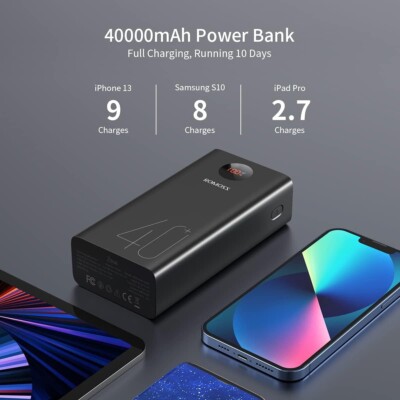 ROMOSS MOCNY DUŻY POWERBANK DO TELEFONU 40000MAH 2X USB-A USB-C QC PD 22.5W 1359 ROMOSS MOCNY DUŻY POWERBANK DO TELEFONU 40000MAH 2X USB-A USB-C QC PD 22.5W 1359