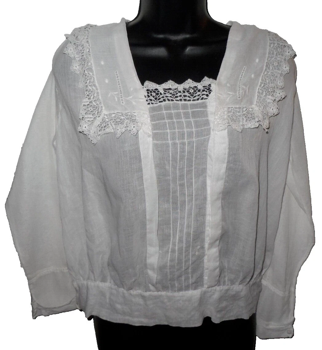 Ropa Vintage Eduardiano de encaje para De mujer