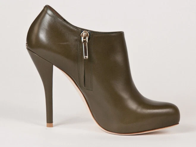 Bottes neuves en cuir vert Christian Dior Miss Dior 35,5 US 5,5