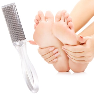 PEDICURE FOOT FILE Metal Rasp Hard Dead Rough Skin Feet Callus Scrubber Remover