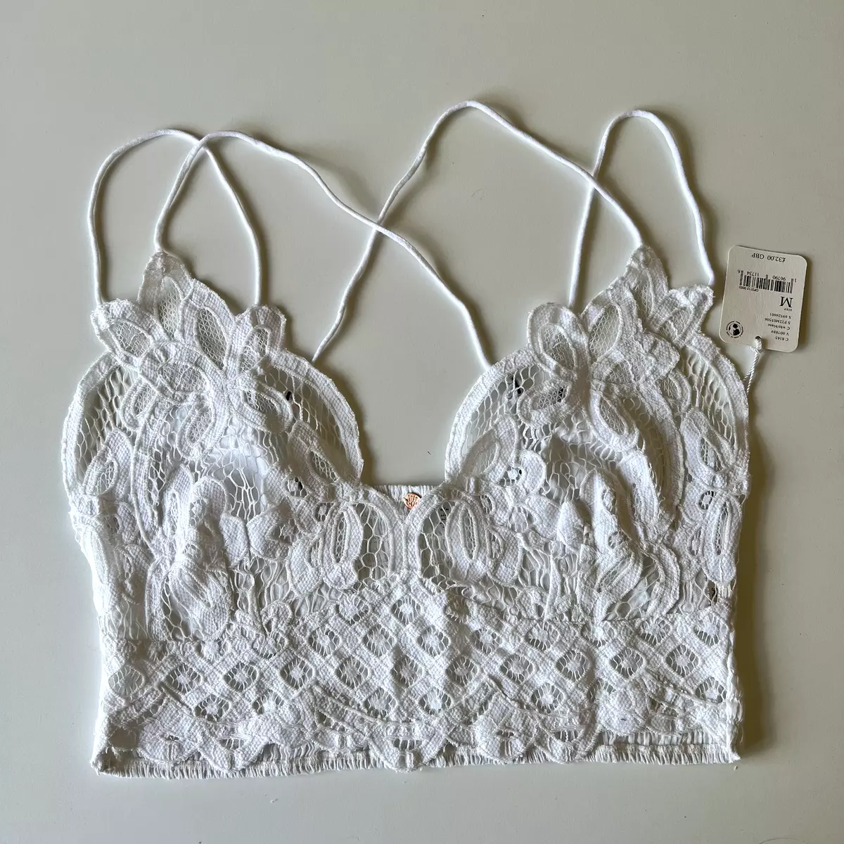 Free People FP One Adella Bralette. White. Medium. RRP £32