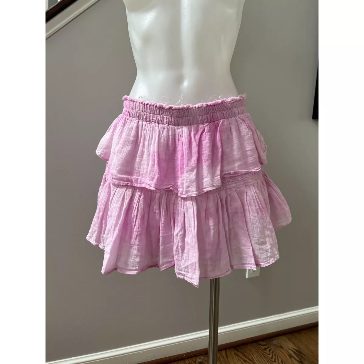 Tie dye ruffle skirt top