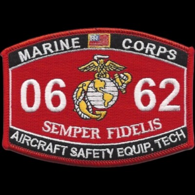 MOS 0662 AIRCRAFT SAFETY EQUIP. TECH HAT PATCH CAP US MARINES WOW