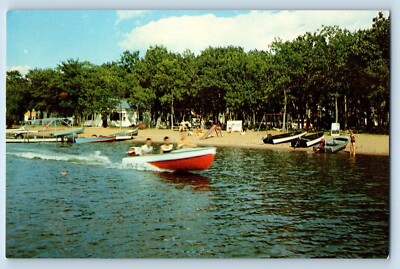 Brainerd Minnesota Postcard Graen's Resort Gulf Round Lakes 1960 Vintage Antique