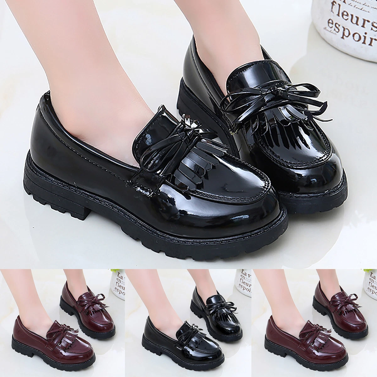 Humble Ship shape abort Kids Girl's Patent Leather Loafer Tassel Bow Flats School Uniform Dress Shoes | eBay Humble Ship shape abort Kids Girl's Patent Leather Loafer Tassel Bow Flats School Uniform Dress Shoes | eBay
