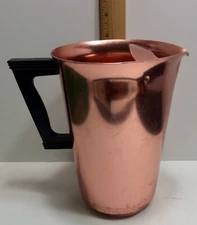 Vintage Dura Ware Copper Toned Aluminum Pitcher Made in New York