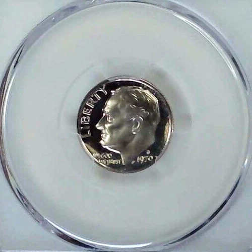 1970-S 10C Roosevelt Dime  PCGS PR68CAM  CN CLAD 24htw0918 - Image 3 of 4
