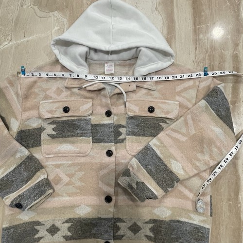 No Bo Boundaries XL Hoodie Jacket Shirt Shacket Boho Hippie Southwestern Tribal - Picture 11 of 19