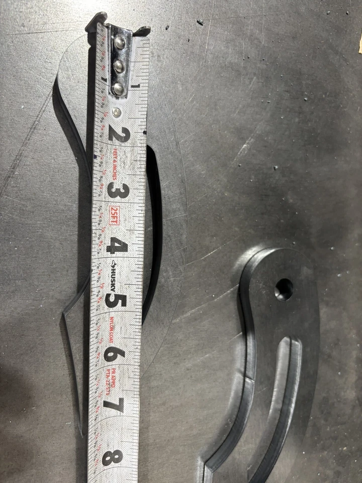 Qt 6 dobradiça para churrasco resistente 7,25” de comprimento 1/2 furo 3/8” corte a laser grosso. - Imagem 3 de 4