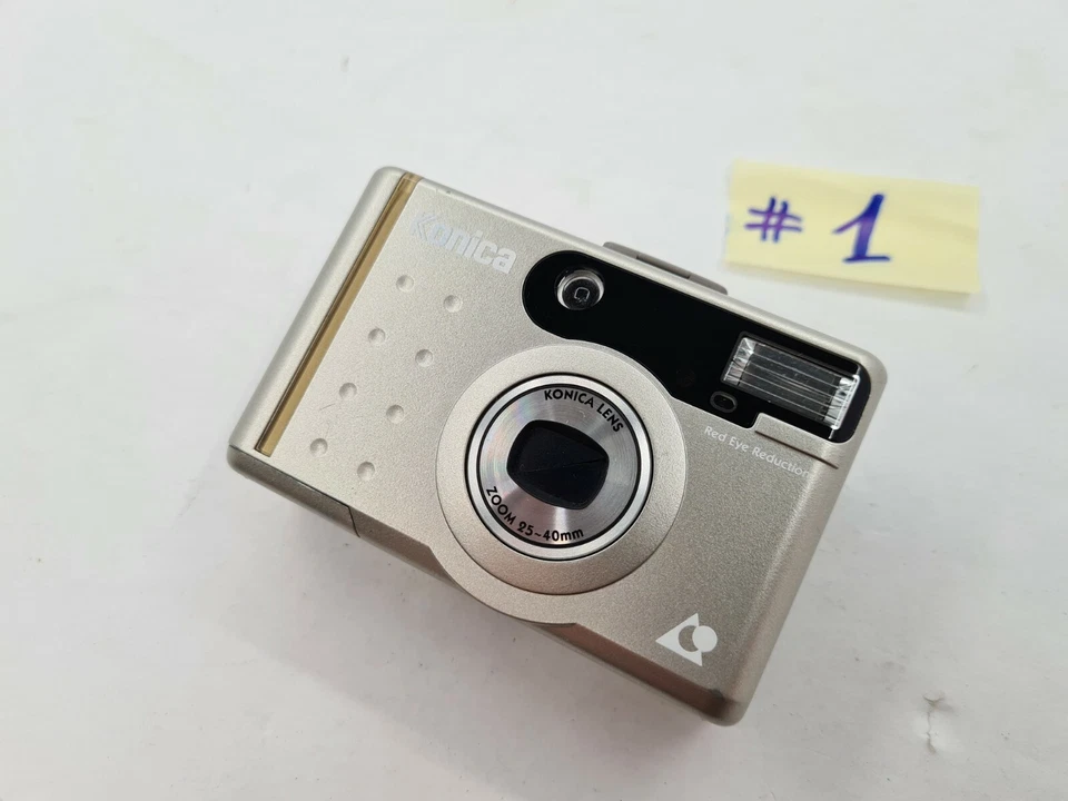 #1 Konica Revio CZ Zoom 25-40mm Point & Shoot Film Camera 35mm Self Timer Tested - Image 2 of 4