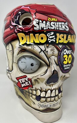 ZURU Smashers Pirate Dino Island Giant Skull 30 Surprises Blind Box *Damaged*