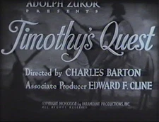 TIMOTHY'S QUEST  1936  DICKIE MOORE, VIRGINIA WEIDLER