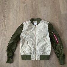 New Alpha Industries 1963 Vietnam War Blood Chit Flag MA-1 REVERSIBLE Jacket. M