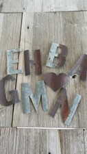 Reclaimed Barn Tin  Small Letters