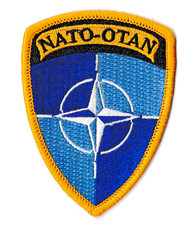 Patche OTAN NATO patch OPEX militaire tactical écusson thermocollant