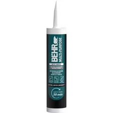 BEHR Multi-Purpose 10.1 oz White Siliconized Acrylic Latex Caulk – Paintable