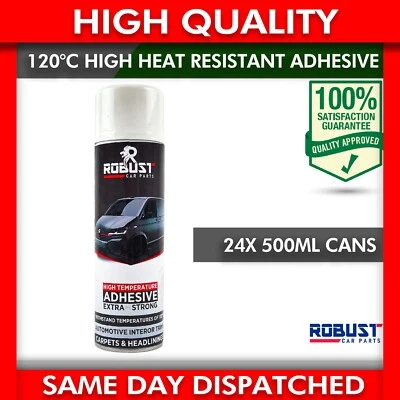 ROBUST CAR PARTS Colla Spray Tappeti Furgone Adesivo Alta Temperatura Resistente al Calore 24X