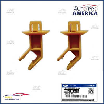 2 Clip Supporto Cofano Per Ford Escape Focus C-Max 2013-2017 - Ricambio AM5Z16828A, Nylon Giallo - Foto 5