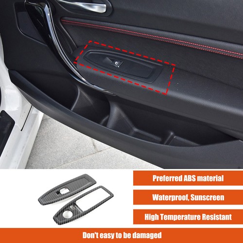 ABS Carbon Fiber Door Window Switch Panel Cover For BMW 2 Series 2014-2019 - Picture 10 of 12