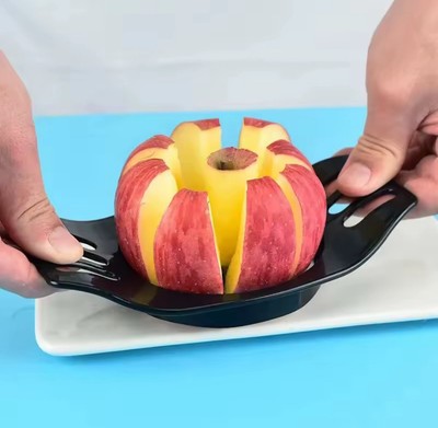 Apfelschneider Edelstahl Obstschneider 3 in 1 Schnellschäler Einfach