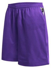 Mens Basic Mesh Shorts with Pockets Basketball Gym Workout Plain Uniform PE S...