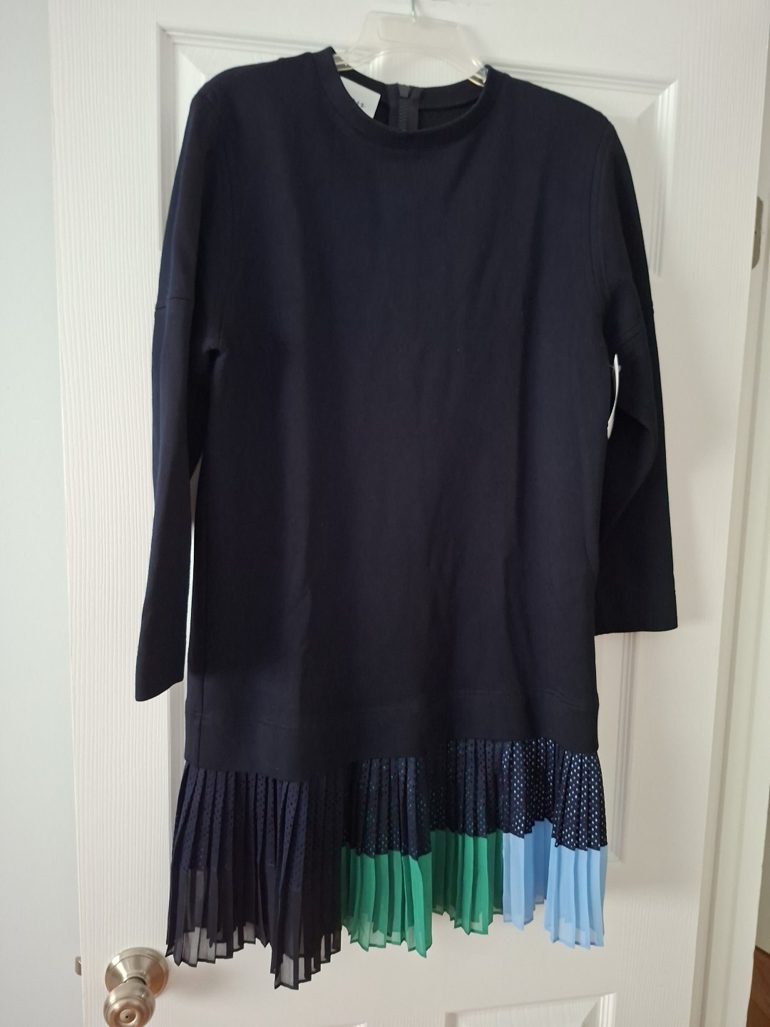 Sweater Dress in Black Blue