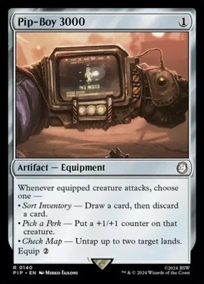 Pip-Boy 3000 - 140 - NM - Universes Beyond: Fallout - MTG pack fresh commander