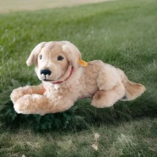 STEIFF HEKTOR 078491 GOLDEN RETRIEVER DOG MADE IN GERMANY 20" LONG 199.00