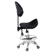 Hydraulic Rolling Swivel Stool Salon Spa Tattoo Chair Height Footrest Adjustable