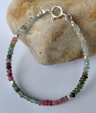 Turmalin Edelstein-Armband aus 925er Sterling...