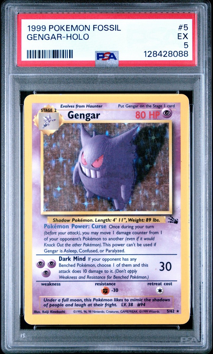 Gengar 5/62 Fossil Holo for sale online | eBay