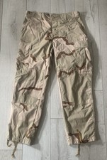 Vintage Military Pants Mens M Desert Storm Tri Camo BDU Combat Ripstop