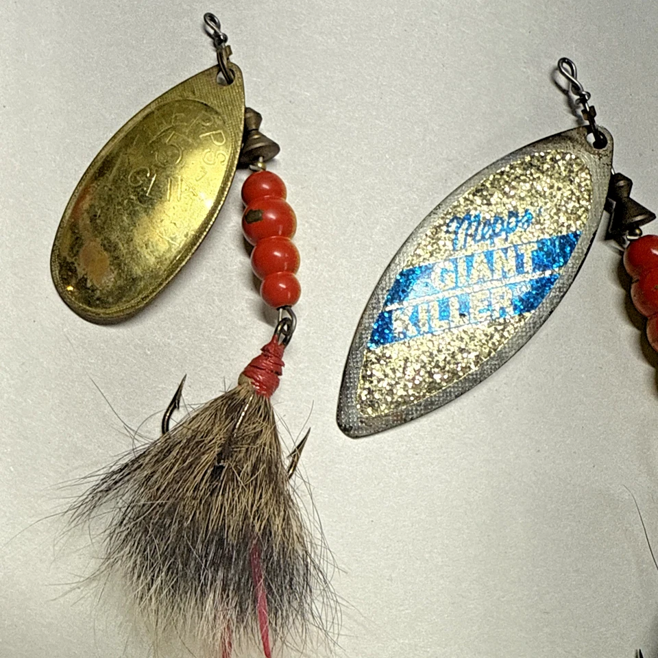 Lote de 4 Mepps Spinnerbaits de colección #1 Aglia, #2 Aglia, #5 Aglia, asesino gigante Foto 3 de 4