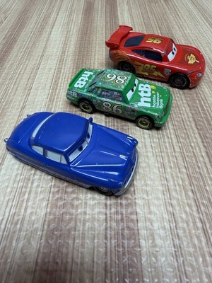 Disney Pixar Cars 3 Piece Mix Lightning McQueen #95 Red & Doc Hudson Blue