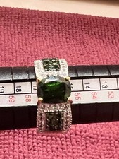 925 Thailand Gold Plated Sterling Silver Gree...