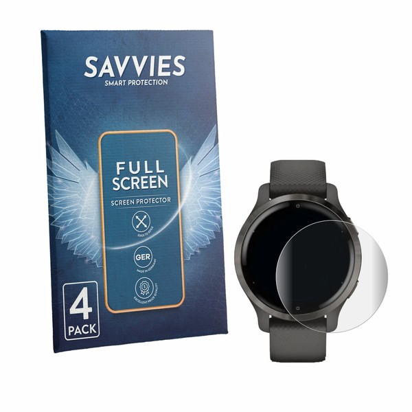 4X Full-Screen Schutz Folie FüR Garmin Venu 2S 3D Curved Edge Display-image