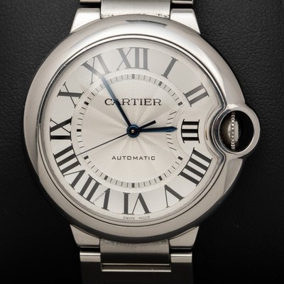 Cartier Ballon Bleu 36mm Medium Roman Dial Steel Unisex Watch W6920046