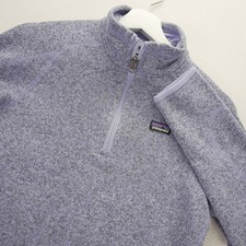 Patagonia Better Sweater Kids XL 14 1/4 Zip Fleece Pullover Lavender 65695