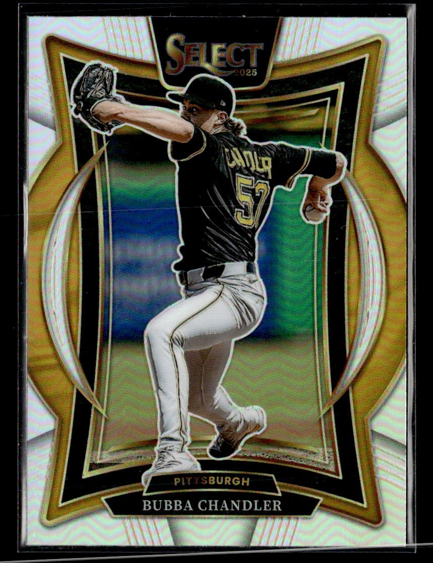 2025 Panini Select #16 Bubba Chandler Silver Prizms Card Pittsburgh Pirates