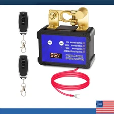 Kill Switch for Car 12V 240A Remote Battery Disconnect Switch with Led Voltag...