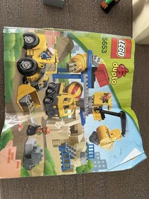 LEGO Duplo Construction Site 4988- Incomplete (missing 2 Pieces)