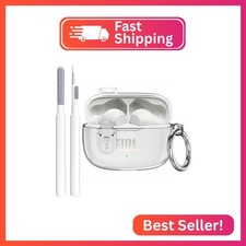 Compatible with JBL Vibe 200TWS/JBL Vibe Beam/Beam 2 Case Cover Clear Lock Clip